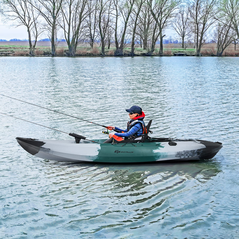 Load image into Gallery viewer, Goplus Sit-on-Top Fishing Kayaks for Adults, 9.7 FT One Person Recreational Touring Kayak - GoplusUS
