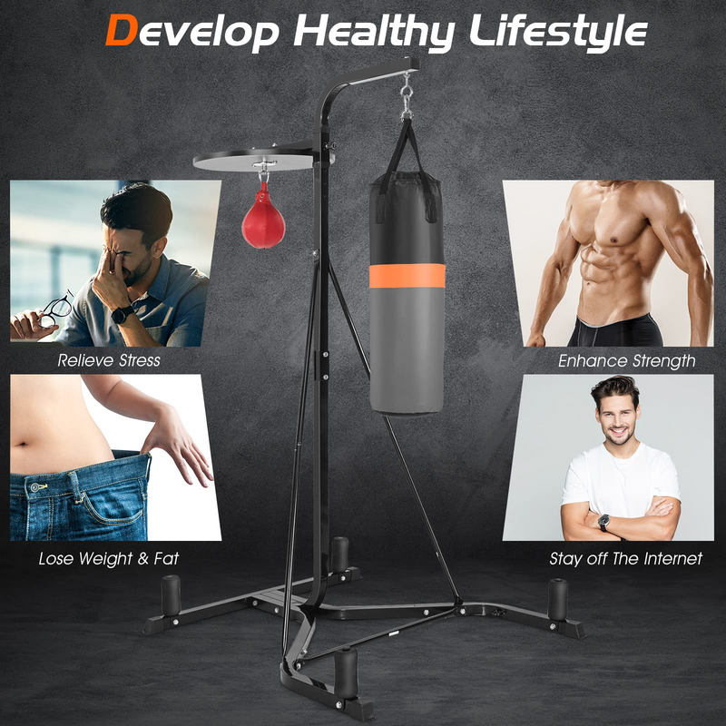 Load image into Gallery viewer, Goplus Boxing Stand for Heavy Bag and Speed Bag - GoplusUS
