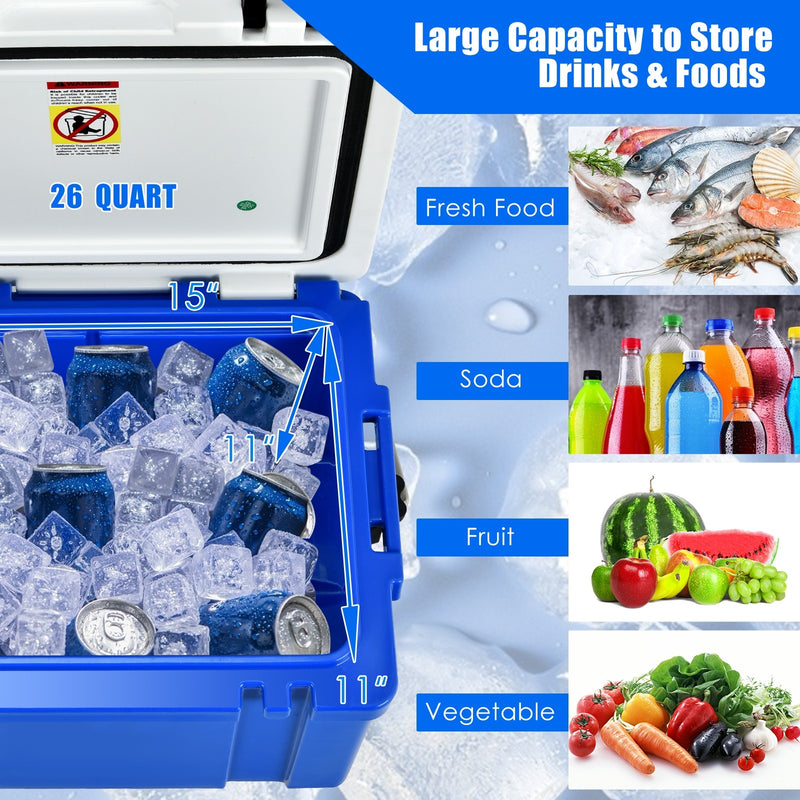 Load image into Gallery viewer, Camping Cooler, 26/58/79 Quart 4-Day Ice Retention - GoplusUS
